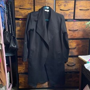 Entro Black Trench Coat for Women